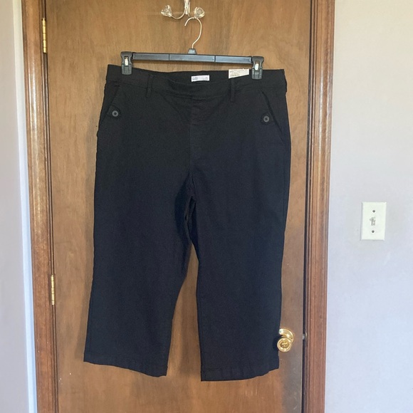 croft & barrow Pants - Croft & barrow mid rise wide leg black pant with stretch size XXL